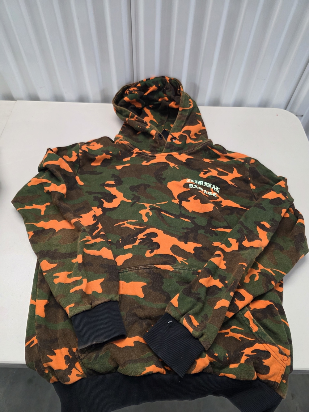 Criminal Damage Camo Hoodie Men’s Size XL